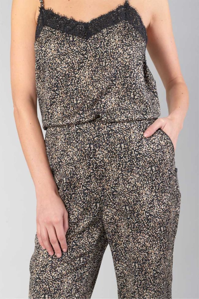 Black patterned Tage trousers