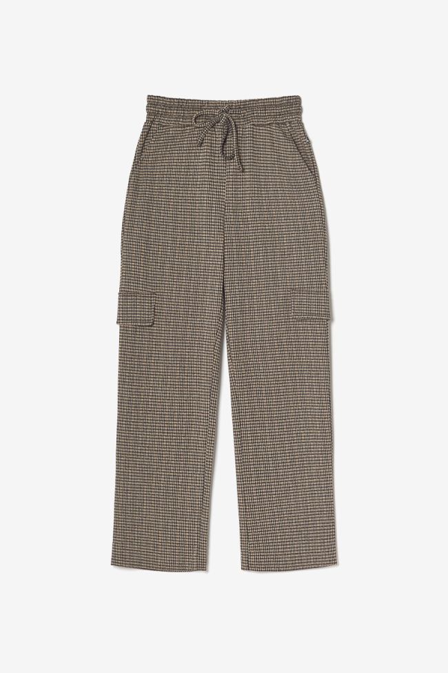 Houndstooth Ruzenagi cargo trousers