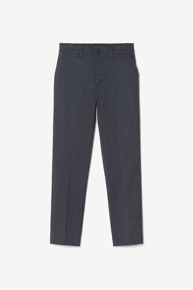 Dark grey checked Aldin trousers