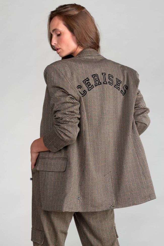 Houndstooth Zoyagi blazer