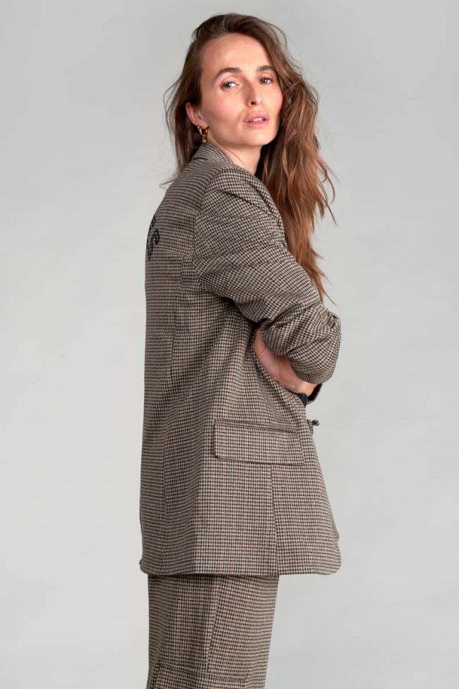 Houndstooth Zoyagi blazer