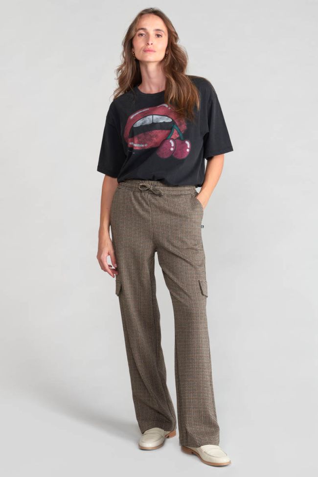 Houndstooth Ruzenagi cargo trousers