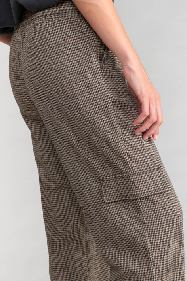 Houndstooth Ruzenagi cargo trousers