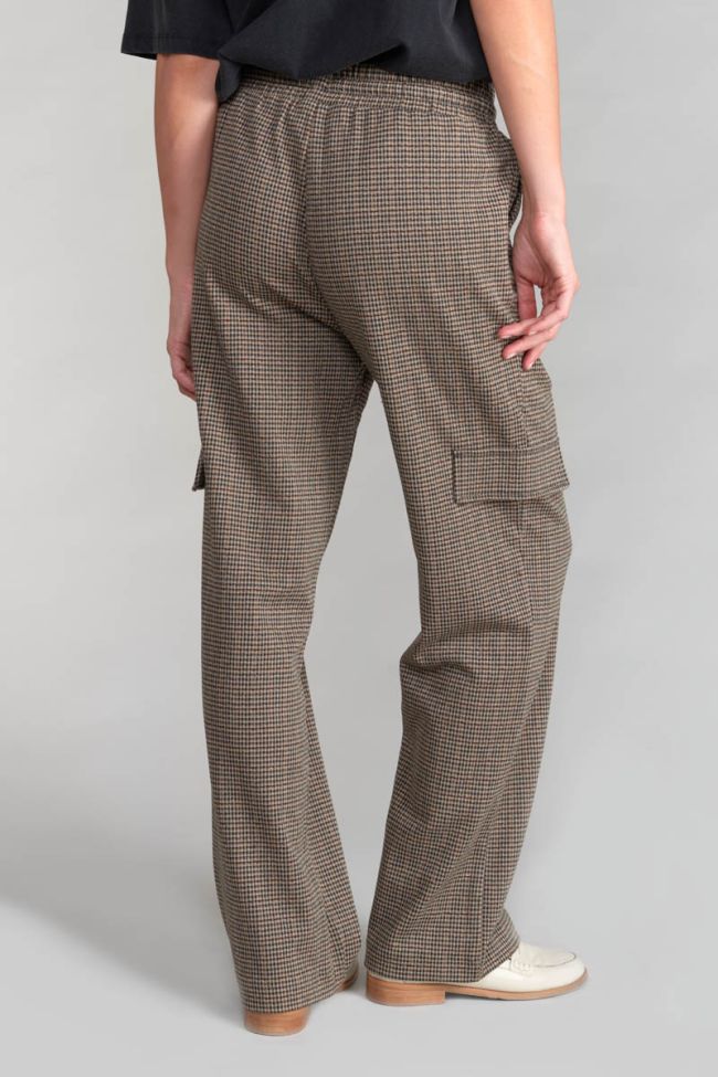 Houndstooth Ruzenagi cargo trousers