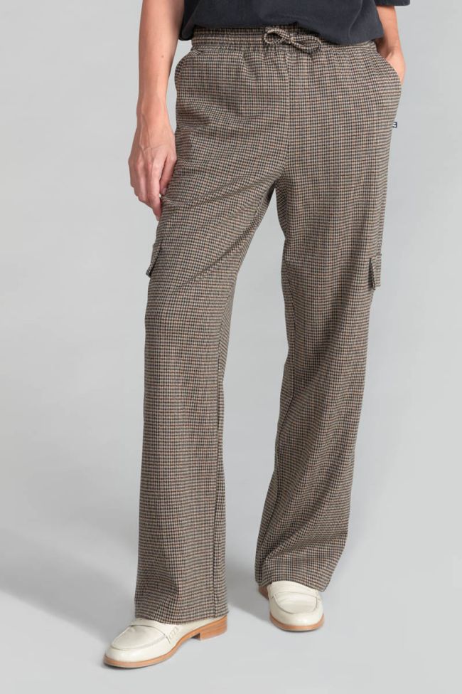 Houndstooth Ruzenagi cargo trousers