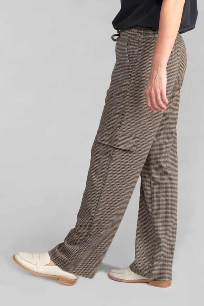 Houndstooth Ruzenagi cargo trousers
