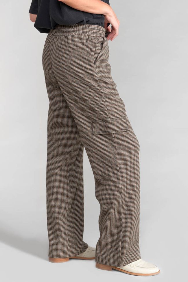 Houndstooth Ruzenagi cargo trousers