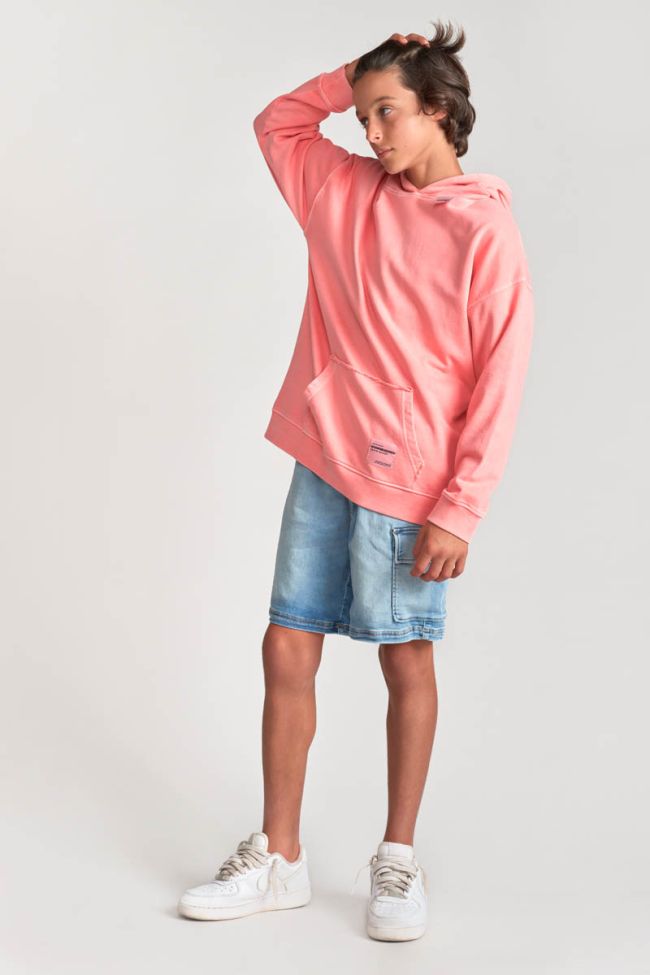 Salmon pink Anibo hoodie
