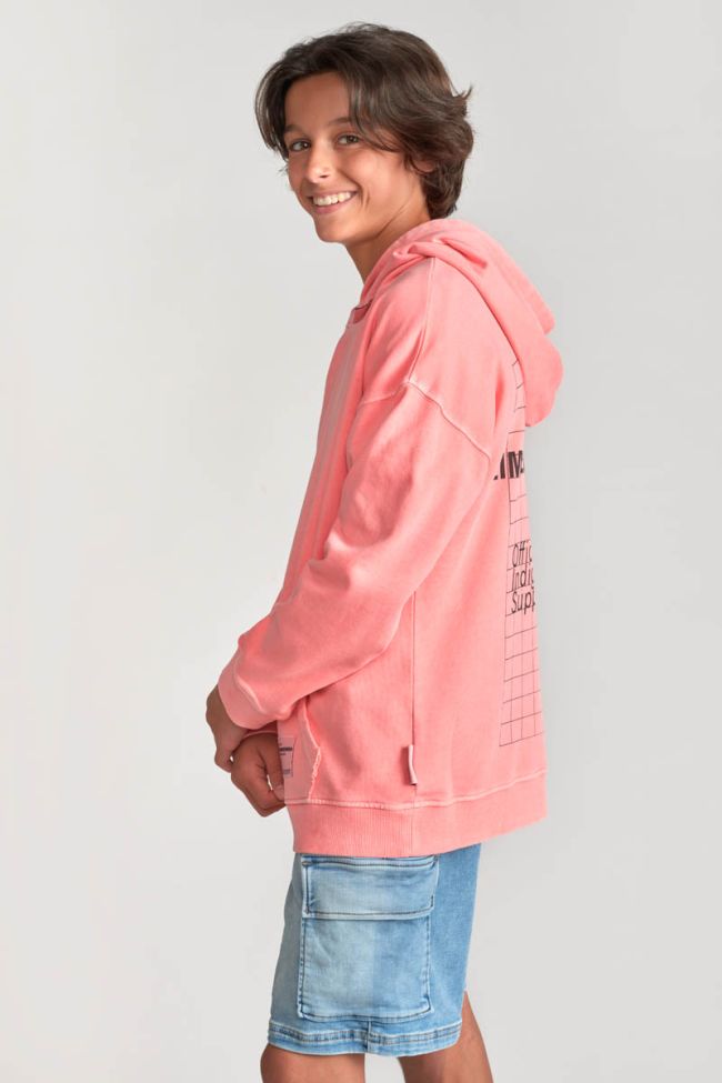 Salmon pink Anibo hoodie