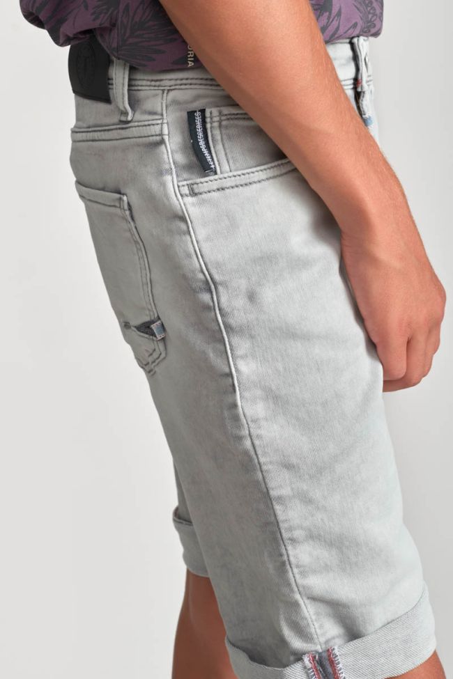 Bermuda Jogg Loc gris clair délavé
