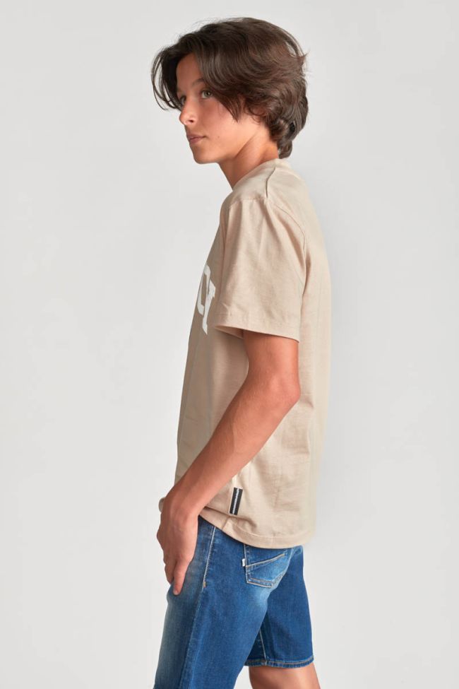 Beige printed Stenleybo t-shirt