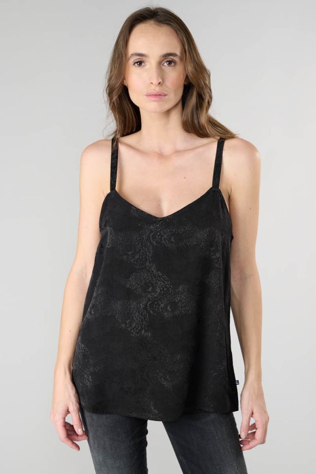 Black jacquard Aneth camisole