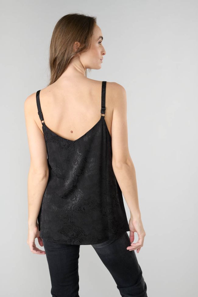 Black jacquard Aneth camisole