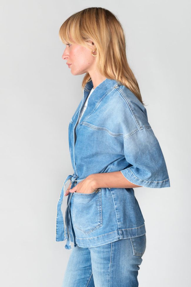 Blue denim Beocca kimono jacket