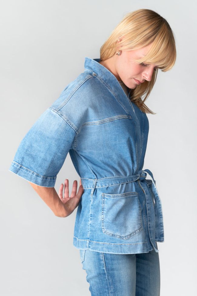 Blue denim Beocca kimono jacket