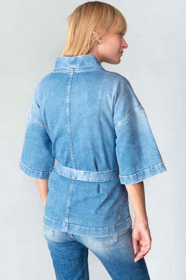 Blue denim Beocca kimono jacket