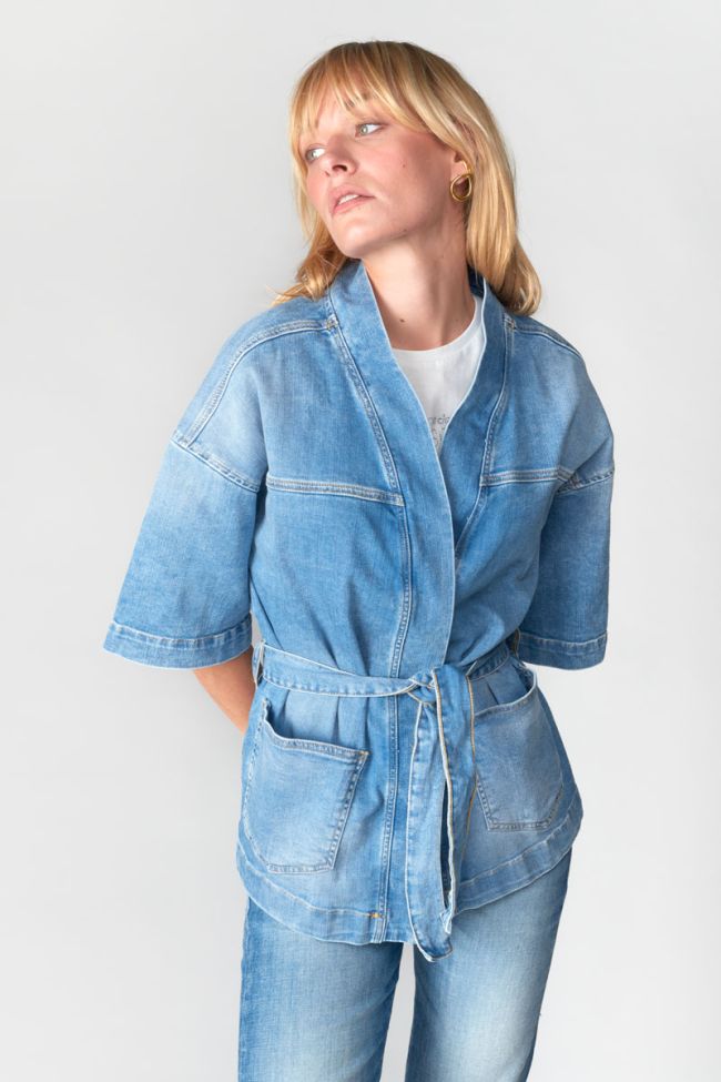 Blue denim Beocca kimono jacket