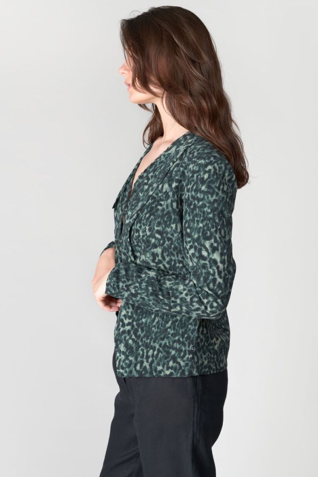 Leopard print Camote blazer