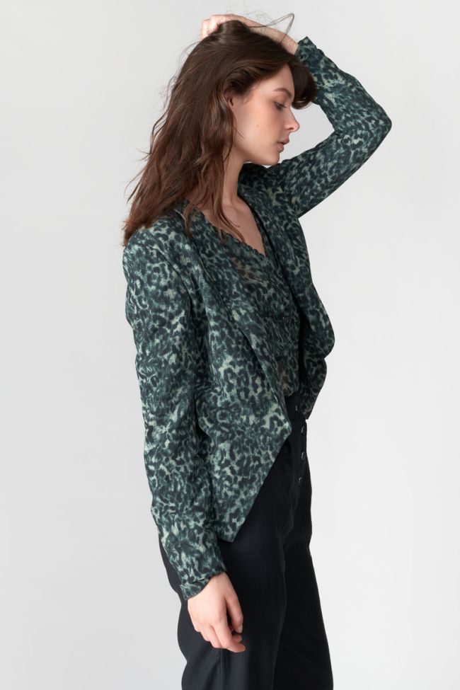 Leopard print Camote blazer