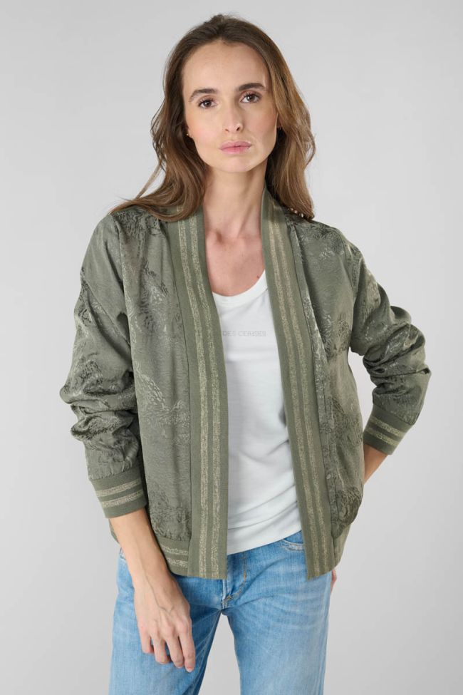 Khaki jacquard Clavel jacket