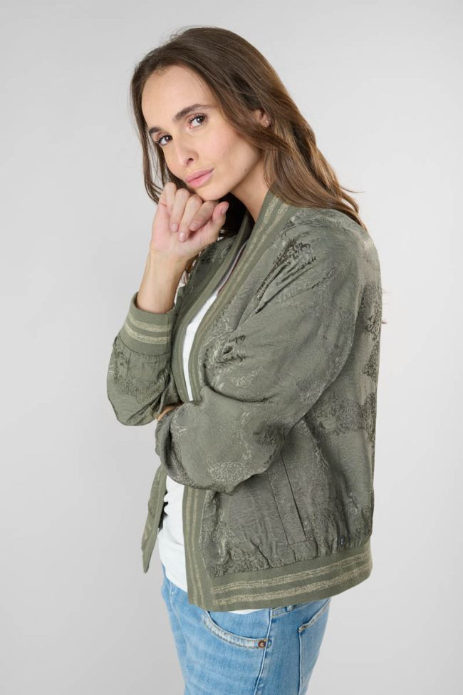 Khaki jacquard Clavel jacket