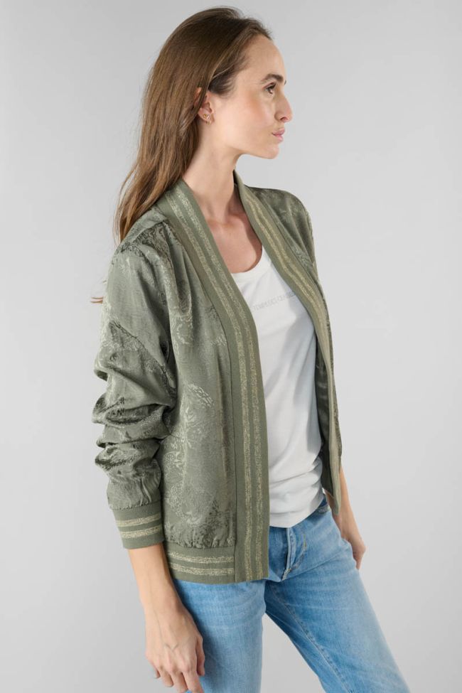 Khaki jacquard Clavel jacket