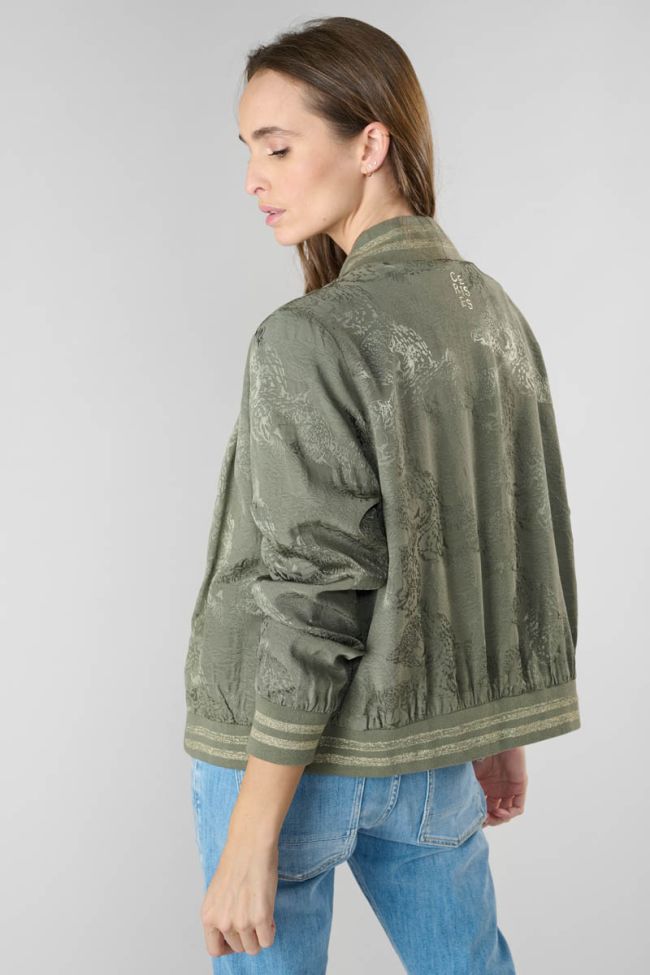 Khaki jacquard Clavel jacket