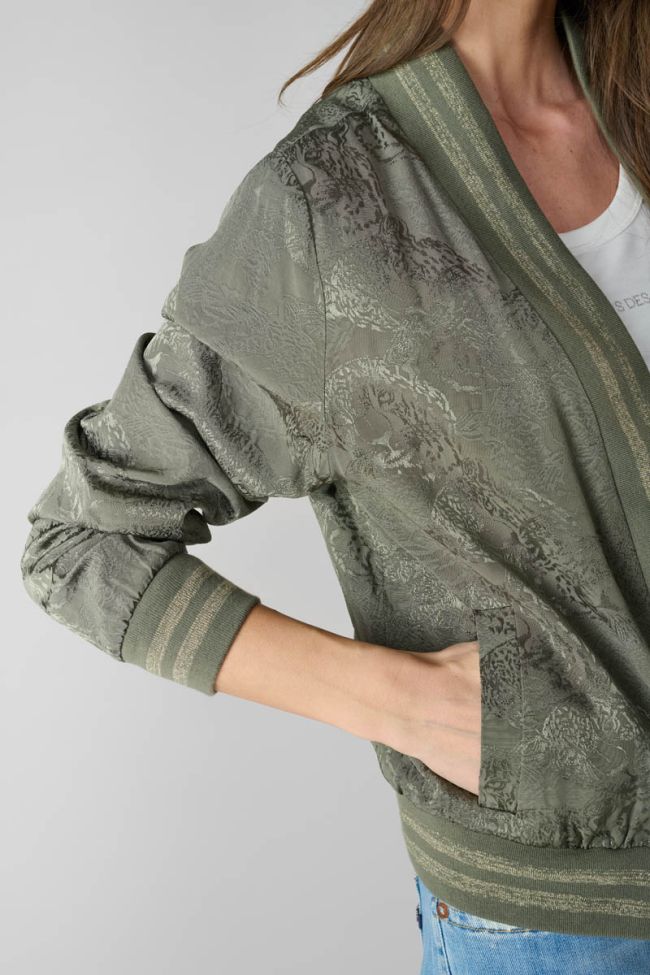 Khaki jacquard Clavel jacket