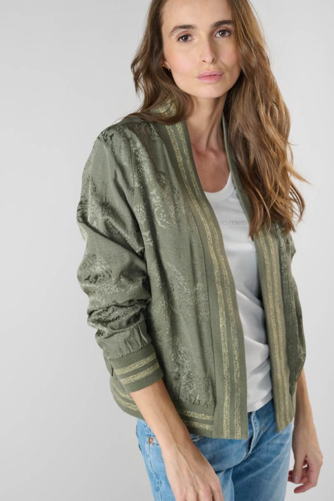 Khaki jacquard Clavel jacket