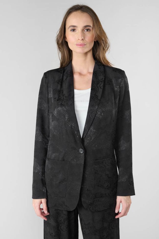 Black jacquard Cosmos jacket