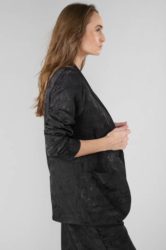 Black jacquard Cosmos jacket