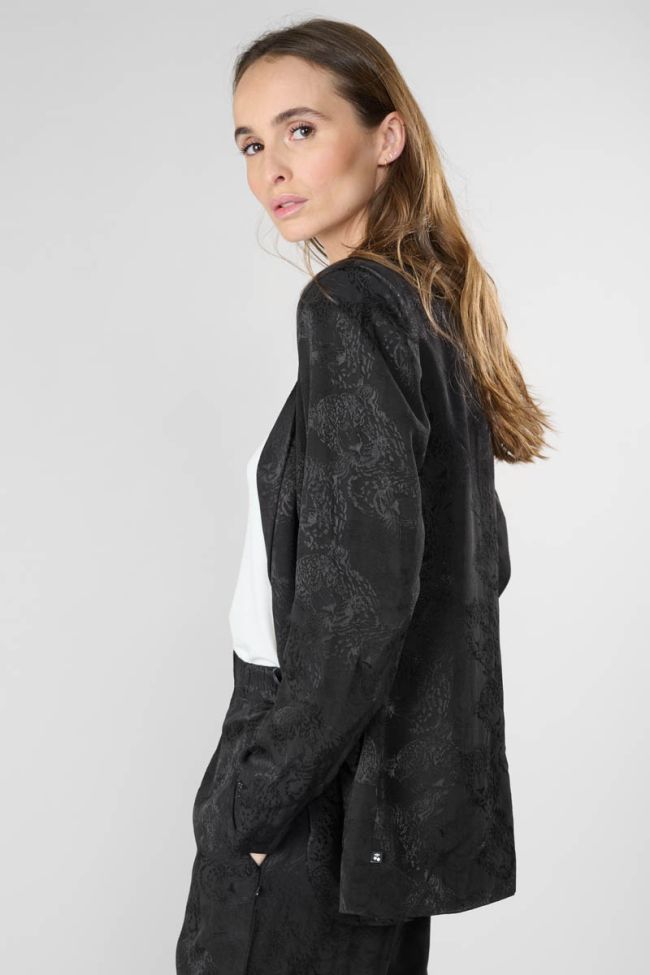 Black jacquard Cosmos jacket