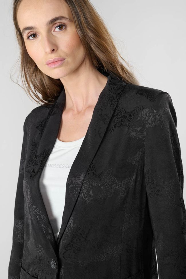 Black jacquard Cosmos jacket