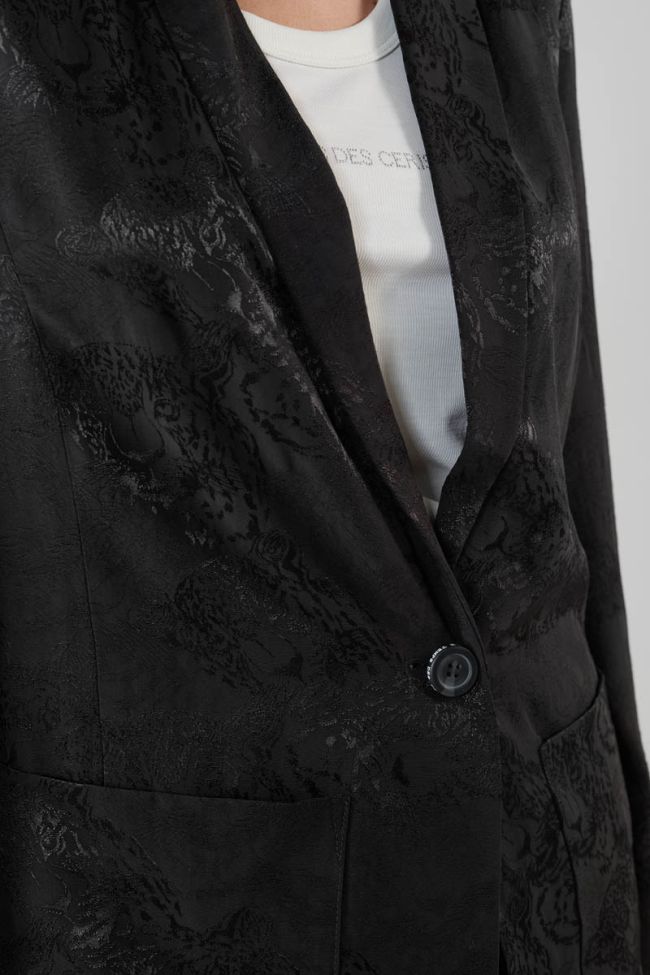 Black jacquard Cosmos jacket