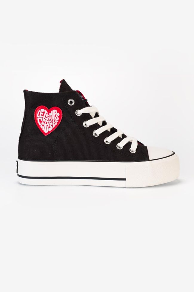 Dream black high-top trainers