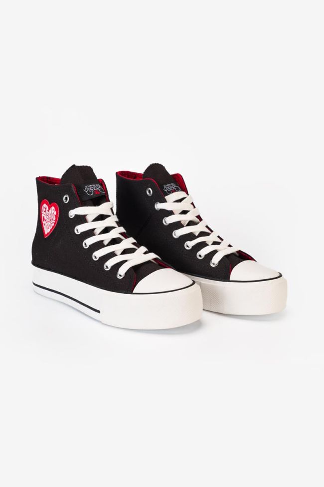 Dream black high-top trainers