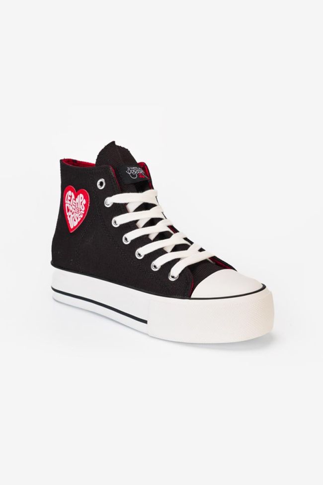Dream black high-top trainers