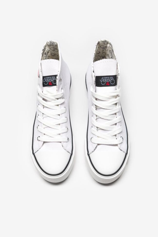 Dream white high-top sneakers