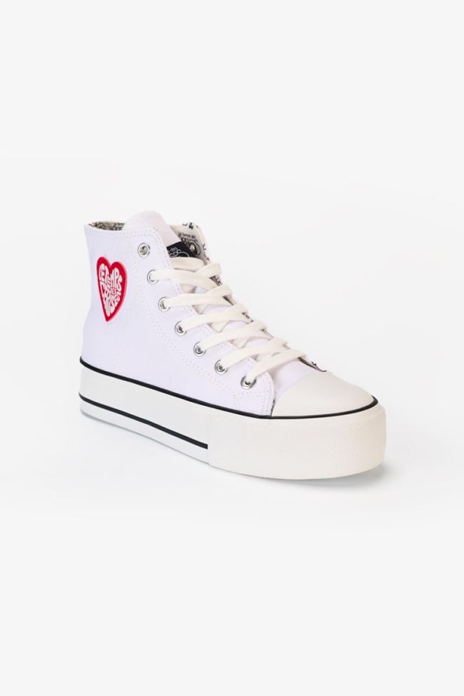 Dream white high-top sneakers