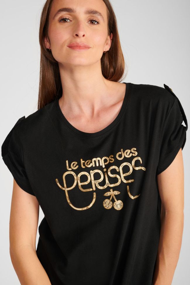 Black printed Dwight T-shirt