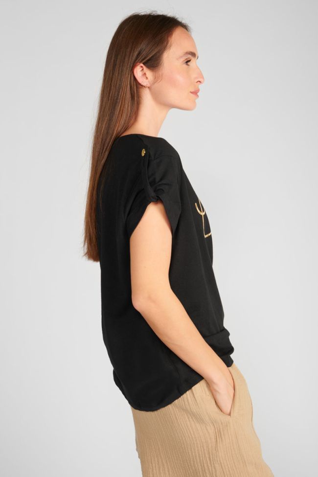 Black printed Dwight T-shirt