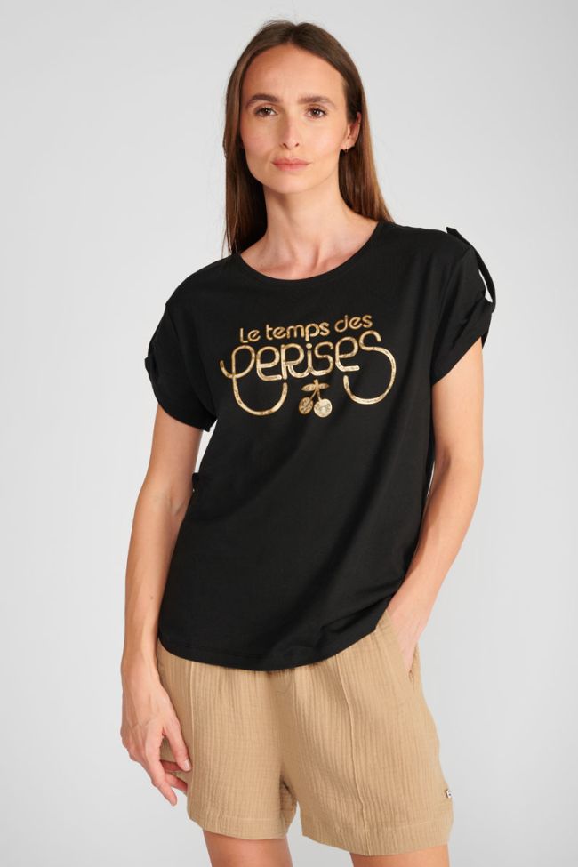 Black printed Dwight T-shirt