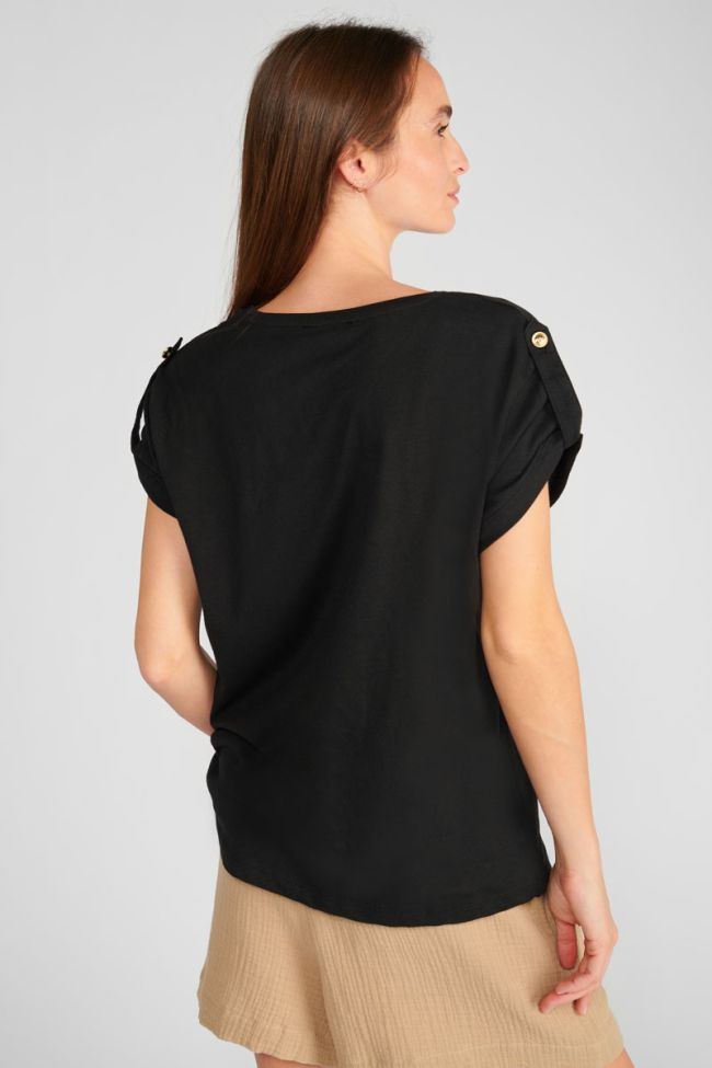 Black printed Dwight T-shirt