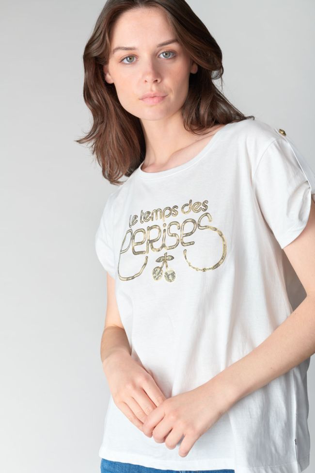 White printed Dwight t-shirt