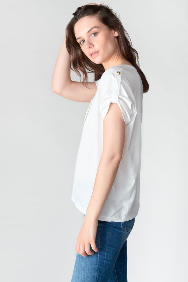 White printed Dwight t-shirt