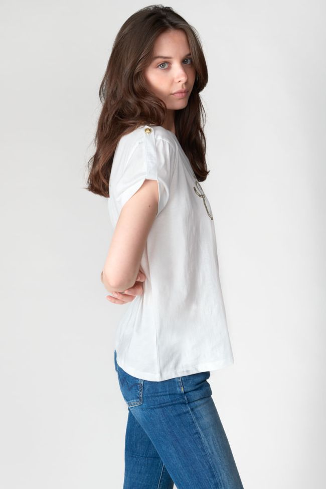 White printed Dwight t-shirt