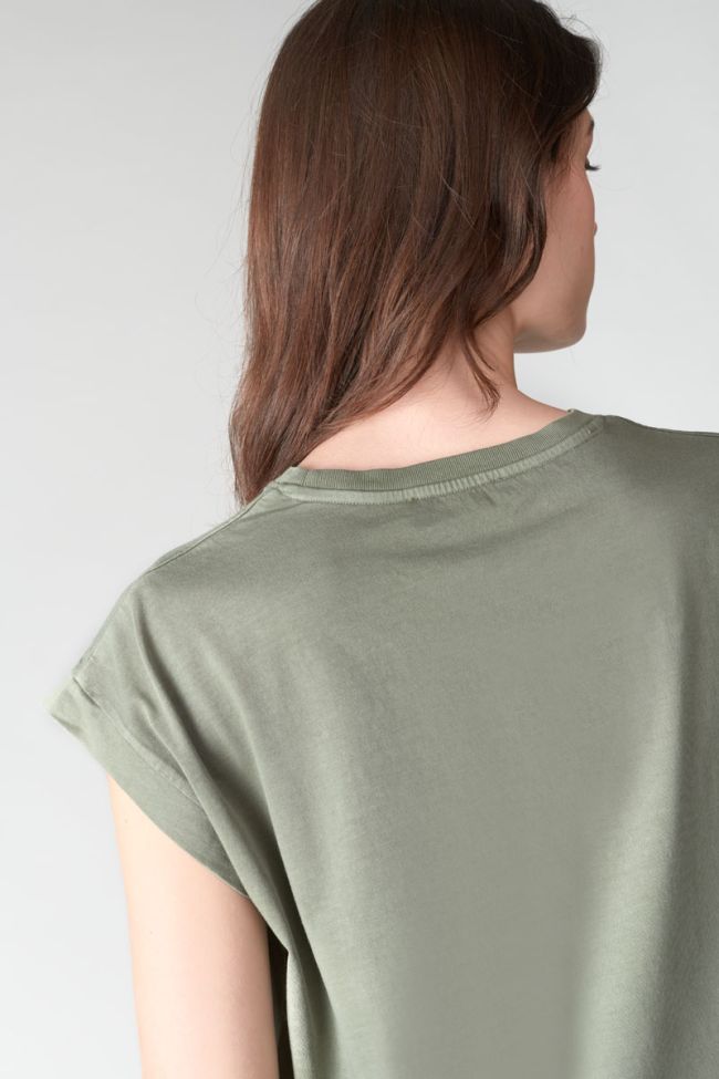 Khaki printed Hutch t-shirt