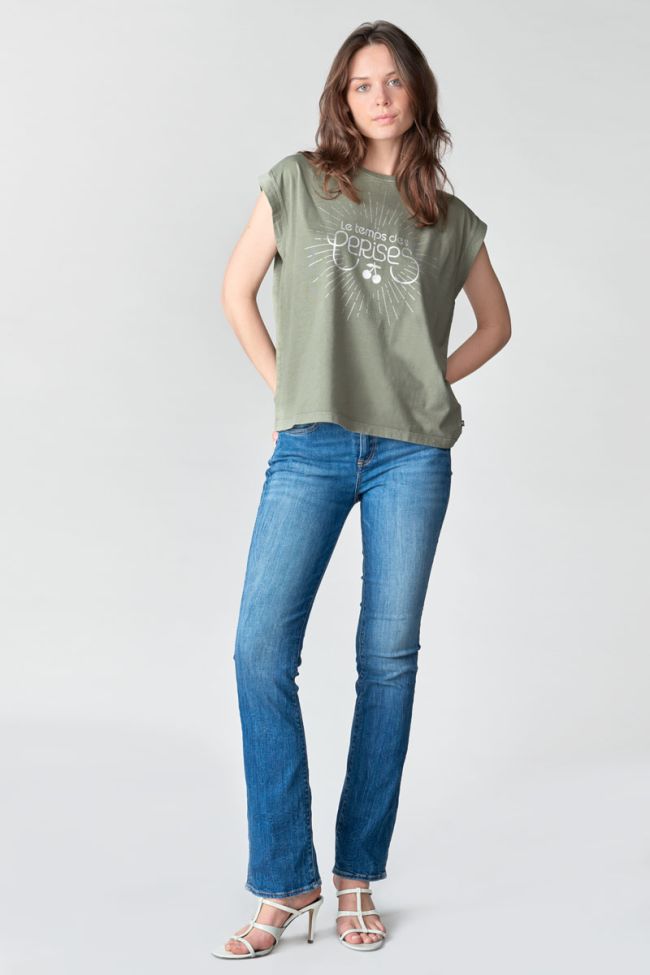 Khaki printed Hutch t-shirt