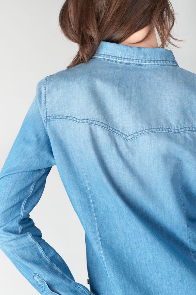 Faded blue denim Juanita shirt