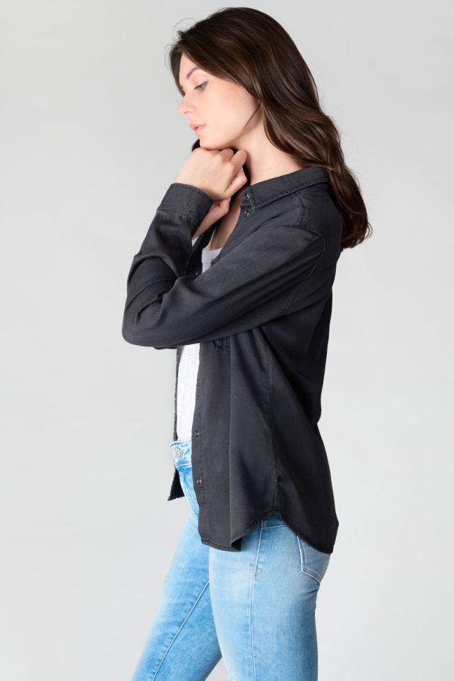 Black Tencel Laelia shirt